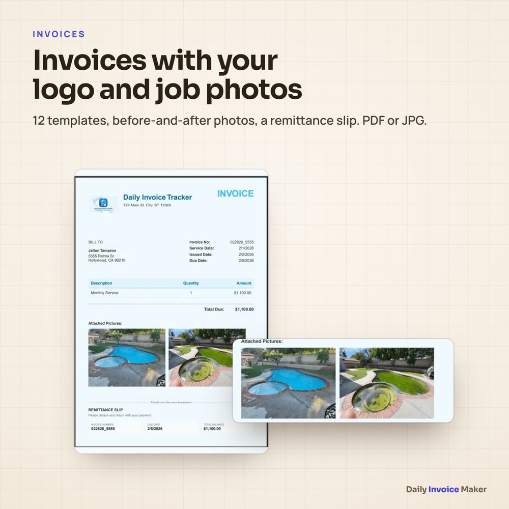 Daily Invoice Maker — 1-year desktop licence
