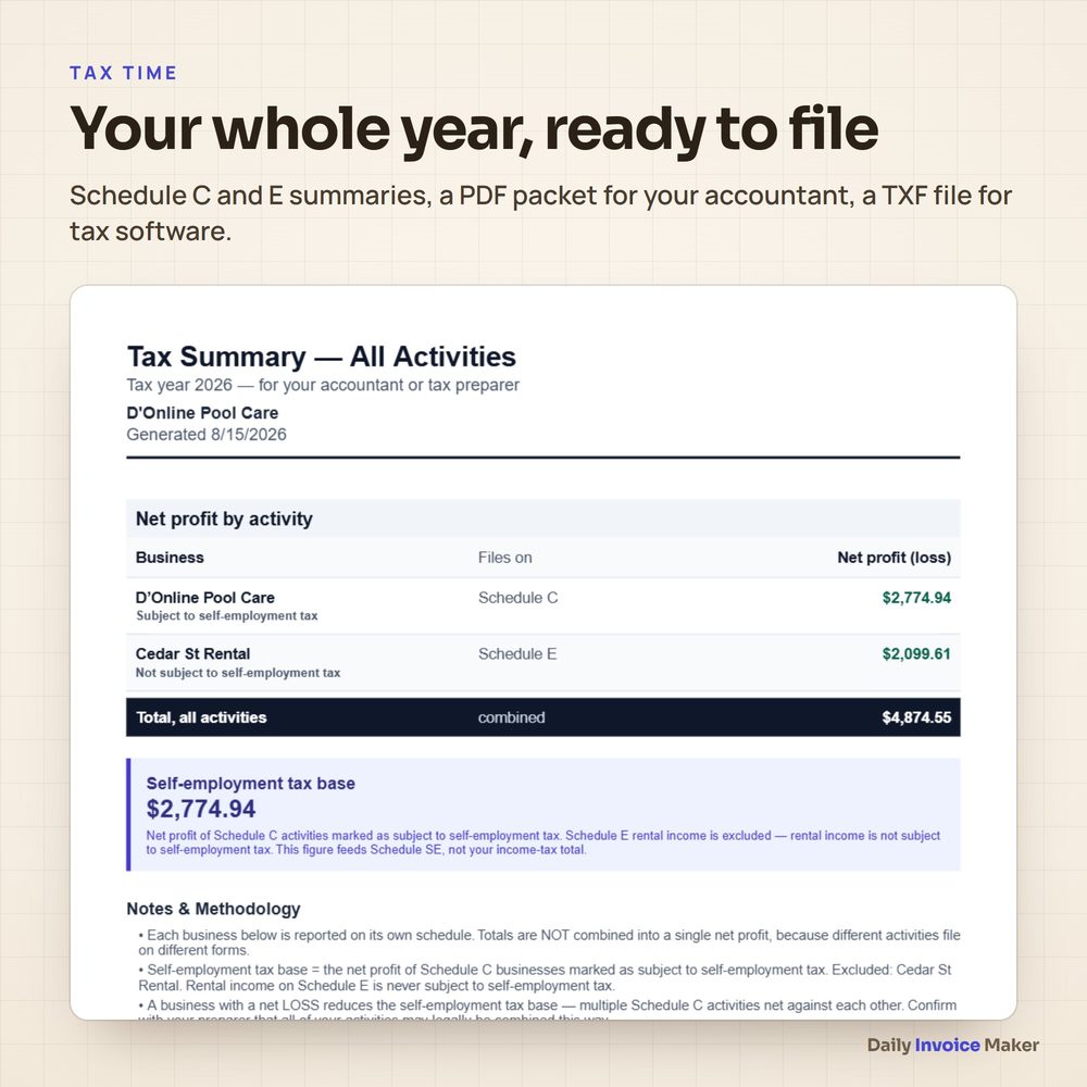 Tax packet