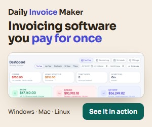 Daily Invoice Maker banner 300x250
